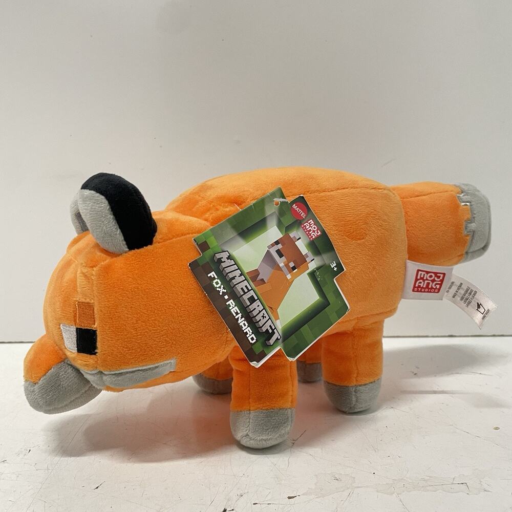 Minecraft Fox Plush Figure 10" Mattel Character Dolls NWT